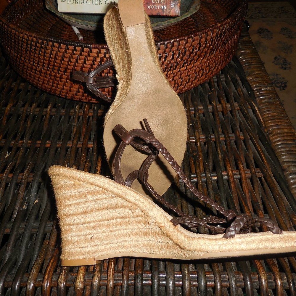 Eastside Westside Brown Wedge Sandals